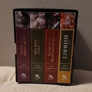 J.R.R. Tolkien Book Set with Black Case